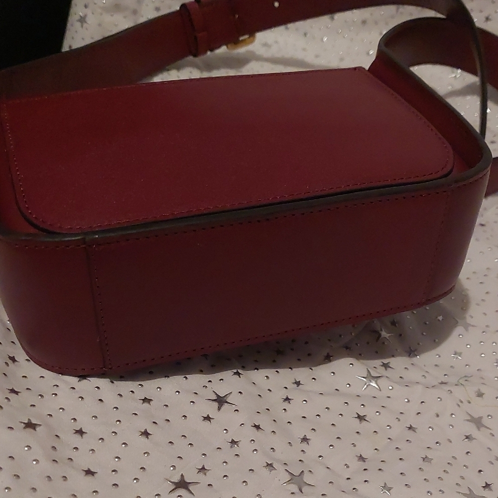 Burgundy Crossbody Bag. Like New - Picture 8 of 12